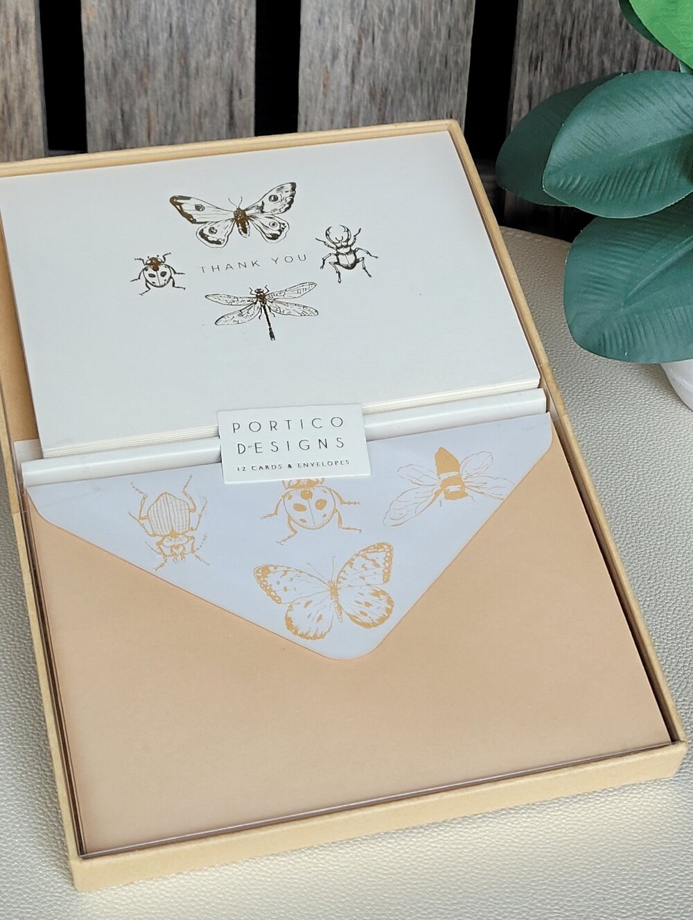 Gold Foil Insects - Portico Designs Thank You Card Set - Picture 4 of 4